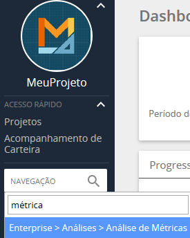 análise de métricas